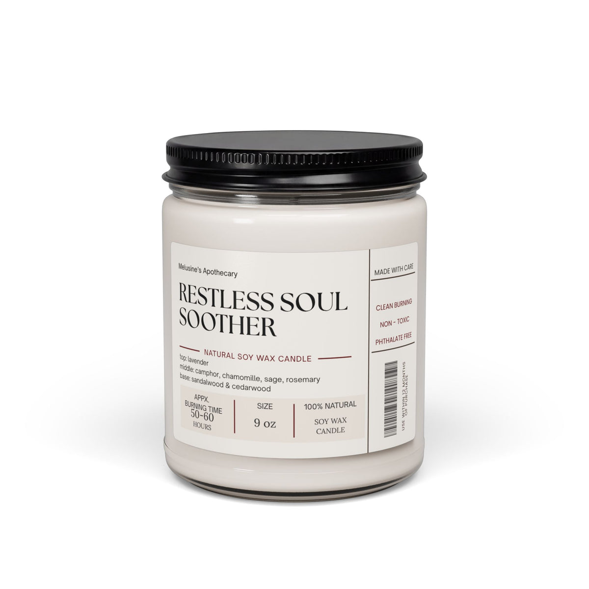 Restless Soul Soother Scented Soy Candle